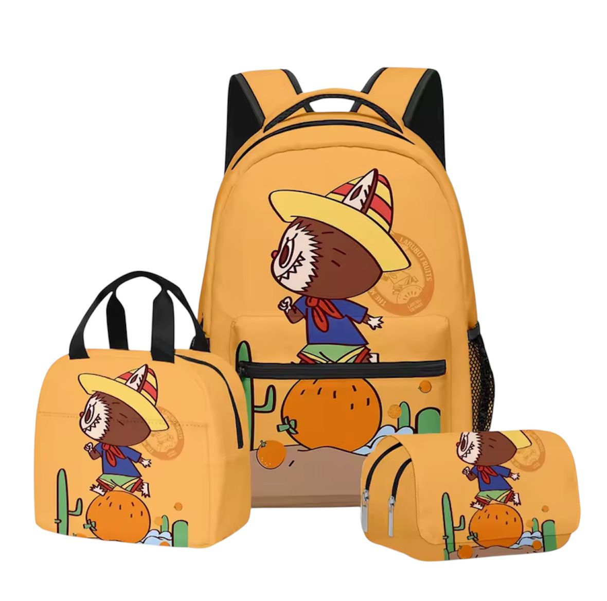 Labubu 3-in-1 Backpack Set β Sweet Cactus Edition